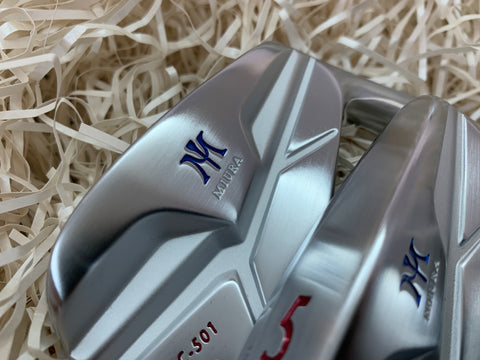Miura Golf MC-501 Irons Red White Blue Paint Fill