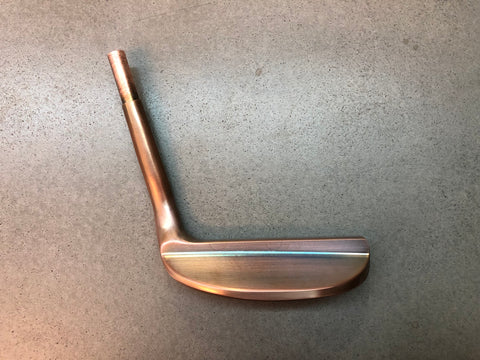 Yamada Golf Razor Burnt Copper Handmade Putter Head Only - torque golf