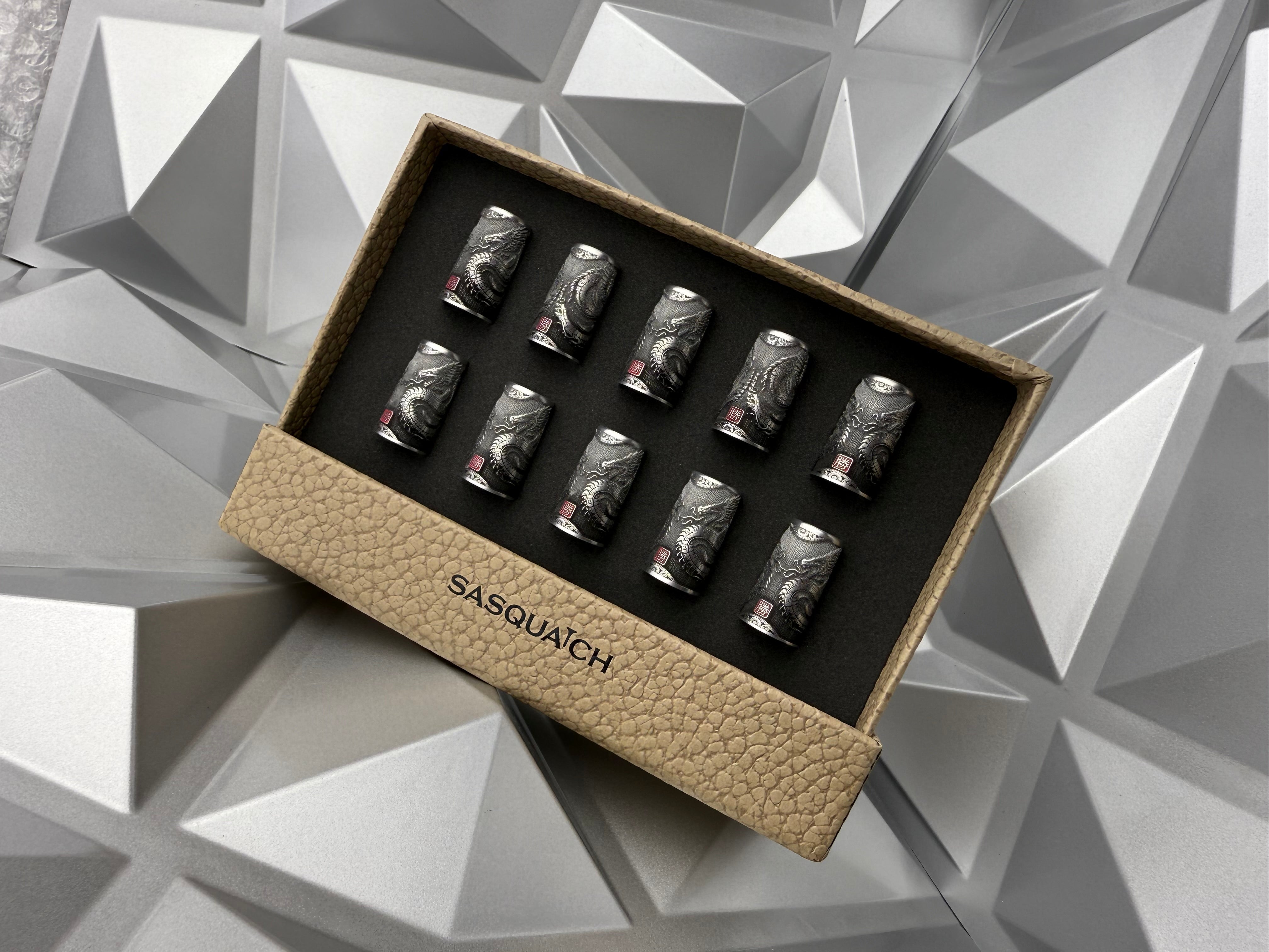 Sasquach Ferrules Dragon Victory Kanji Set of 10