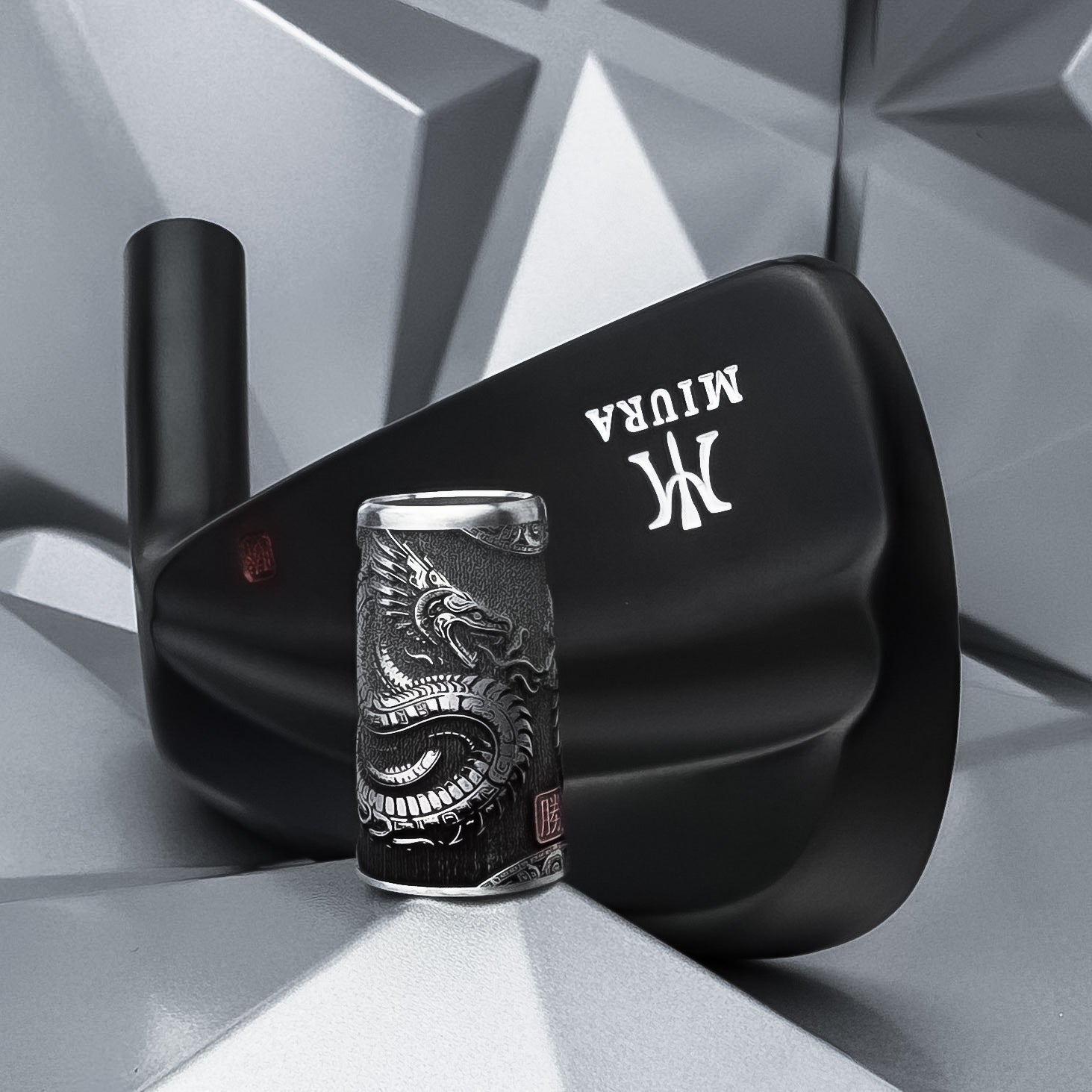 Miura Golf Irons KM-700 Black QPQ with Sasquach Victory Ferrules