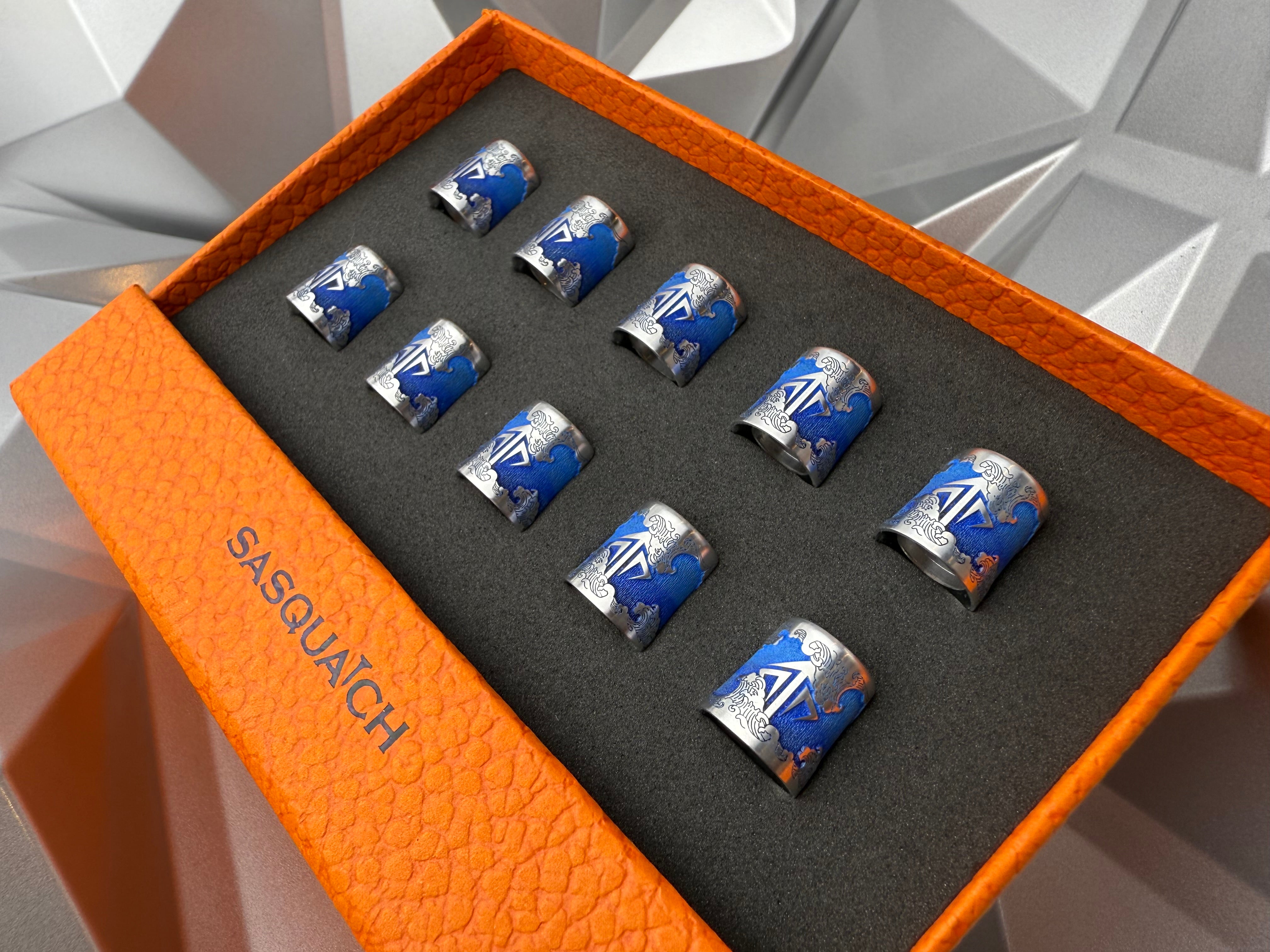 SEVEN Golf Japanese Waves Aluminum Ferrules Azure Blue