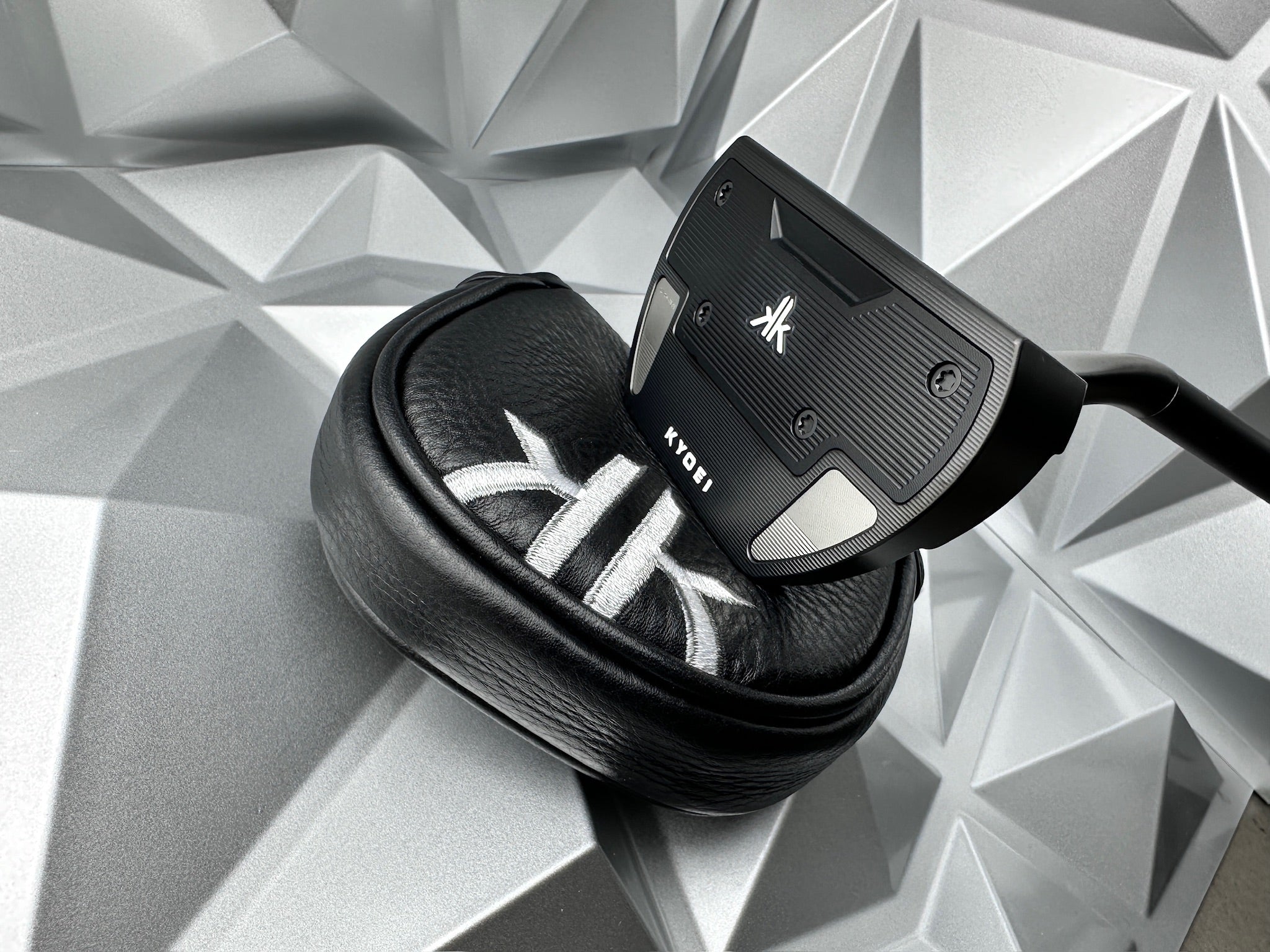 KYOEI Golf Putter Blade in Plumbers Neck - Black DLC