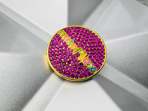 AutoFlex Ball Marker Magnetic Crystal Pink
