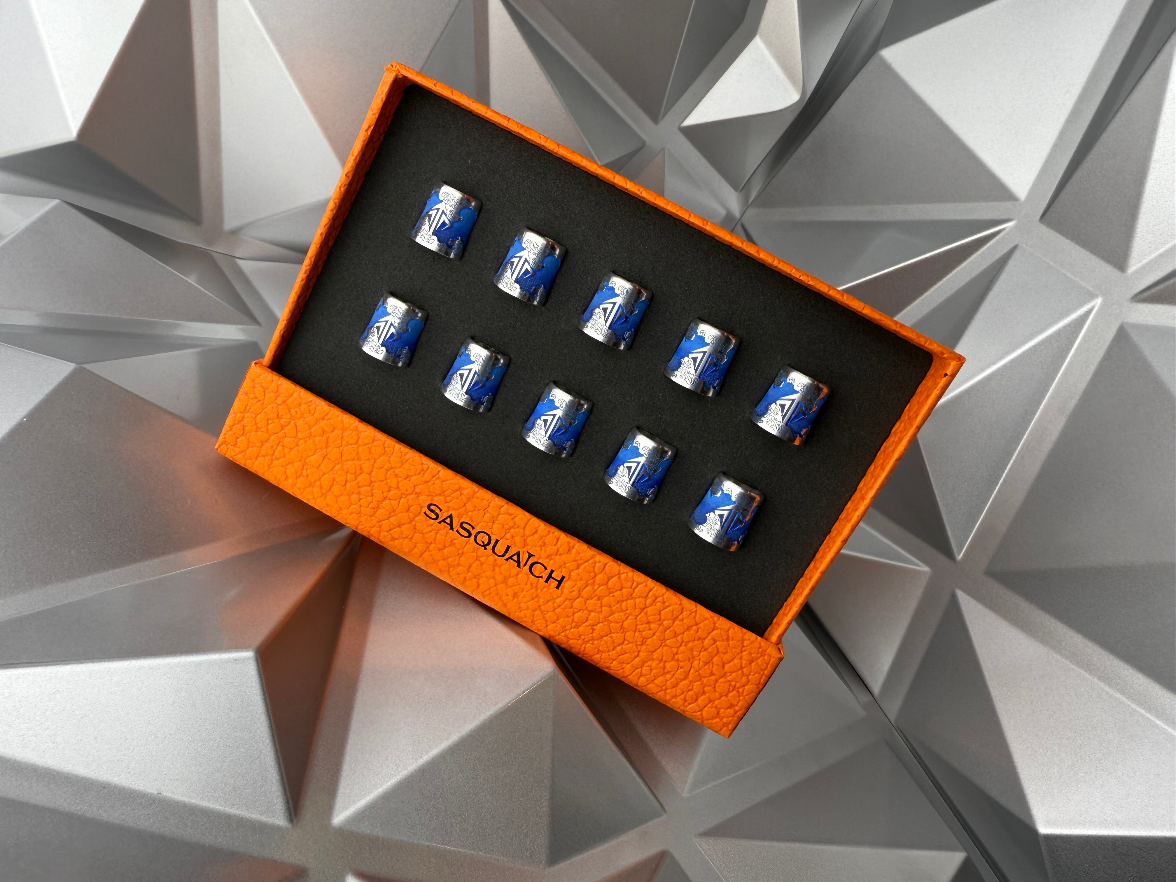 SEVEN Golf Japanese Waves Aluminum Ferrules Azure Blue