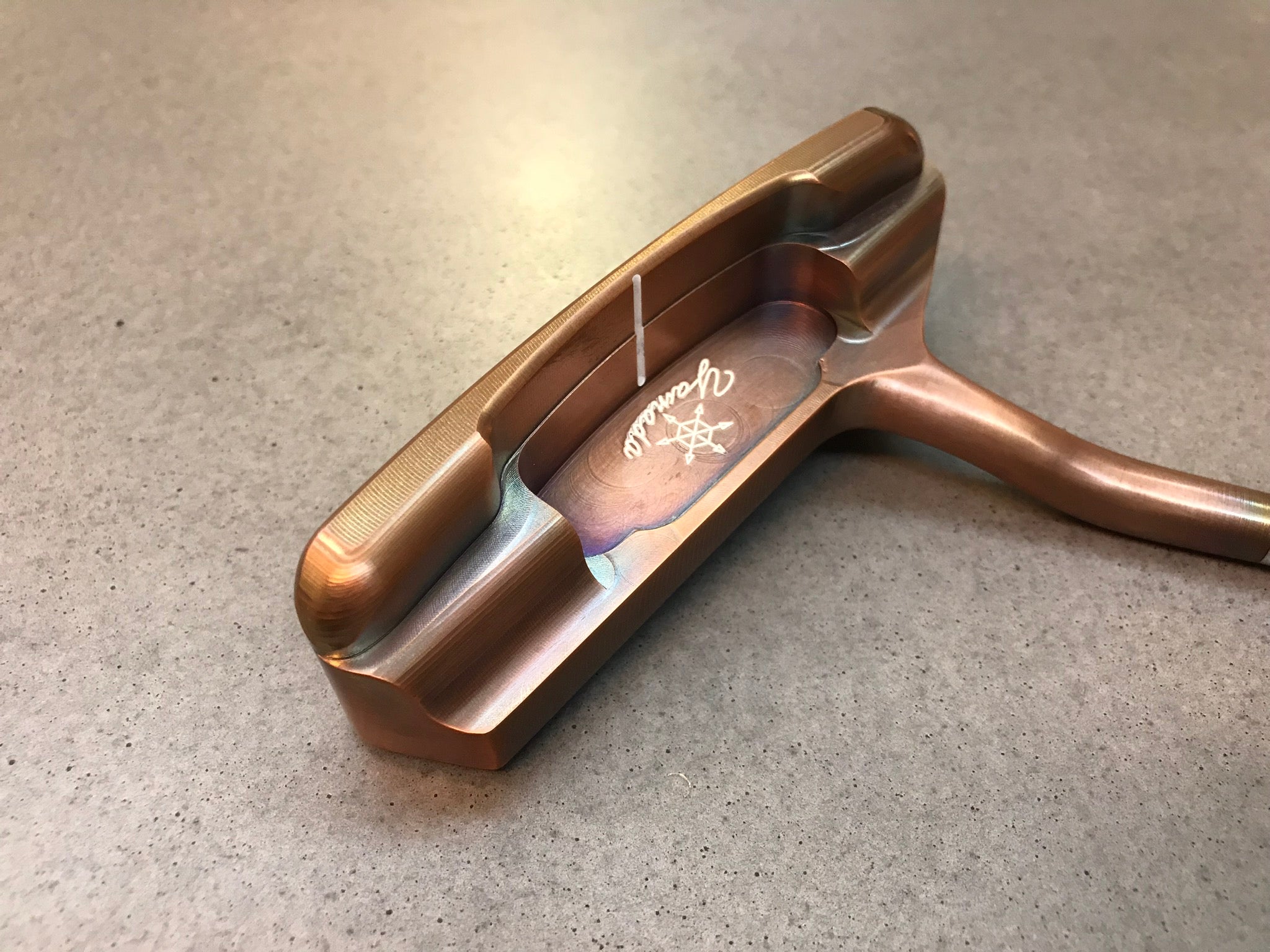 Yamada Kamakura Burnt Copper Handmade Putter Limited 34 Inches