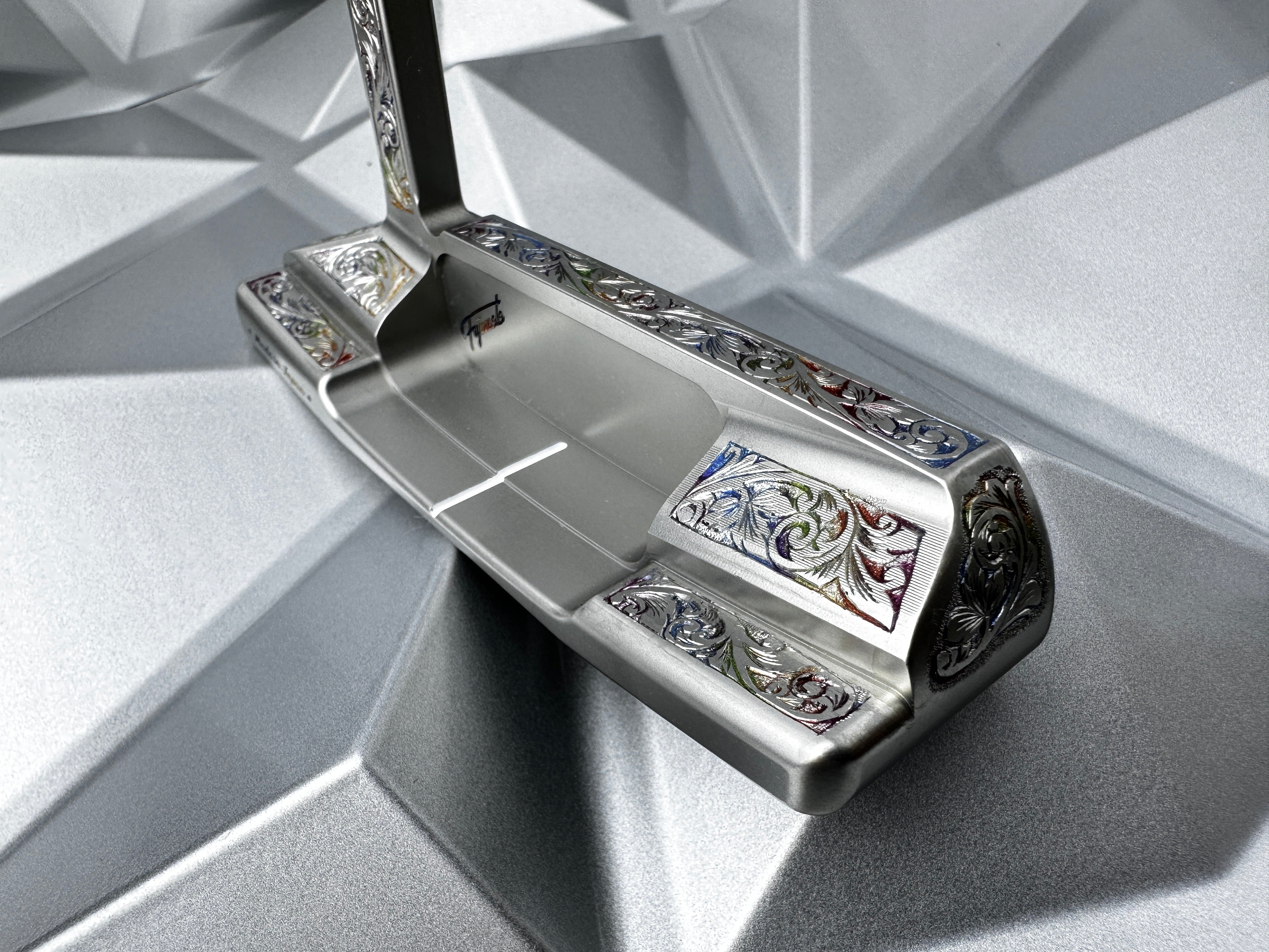 Fujimoto Golf Putter 303 Chromatic Hand Engraved Iura V2