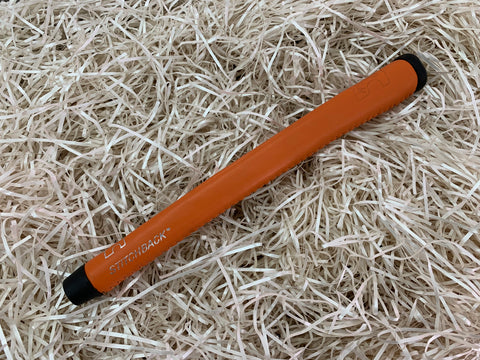 Yamada Putter Grip Leather Standard Size in Orange - torque golf