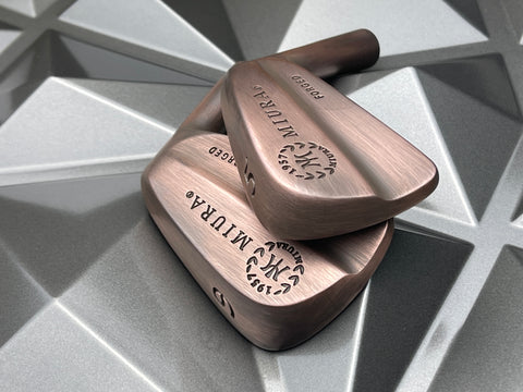 Miura Golf Irons Series 1957 Baby Blades Brushed as s Black Copper