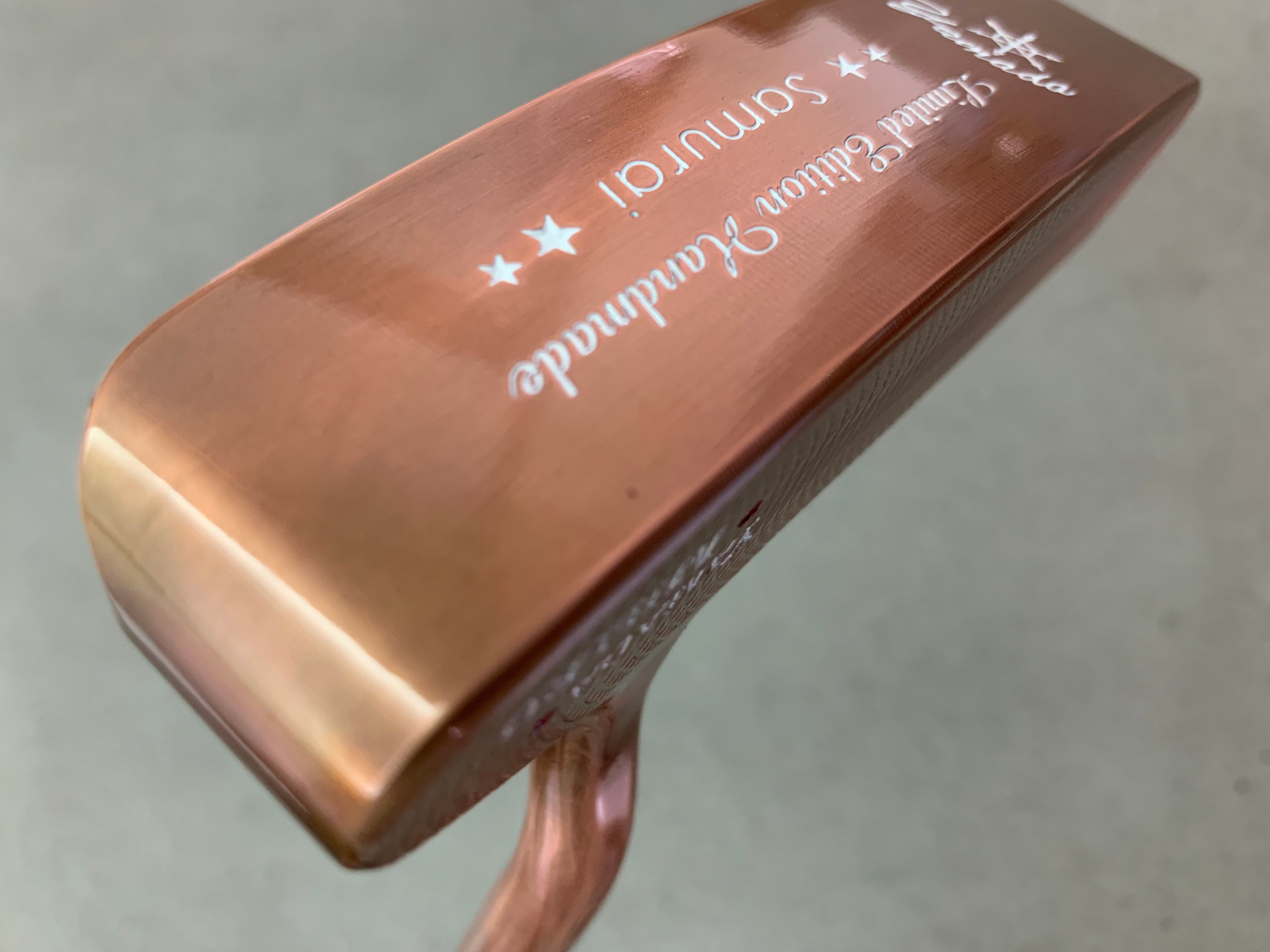 Yamada Golf Samurai Burnt Copper Handmade Putter Shafted