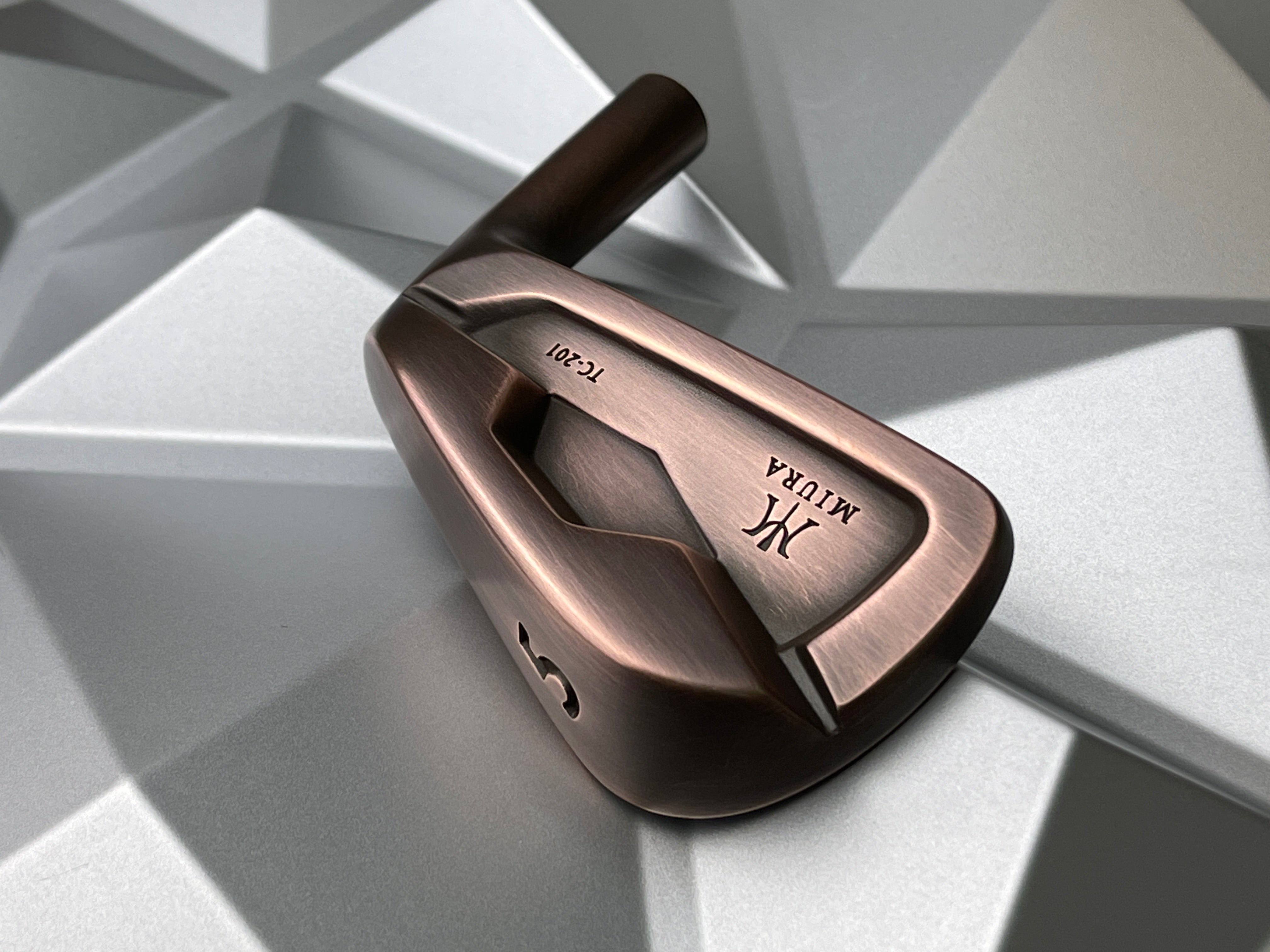 Miura Golf Irons TC-201 in Brushed Black Copper