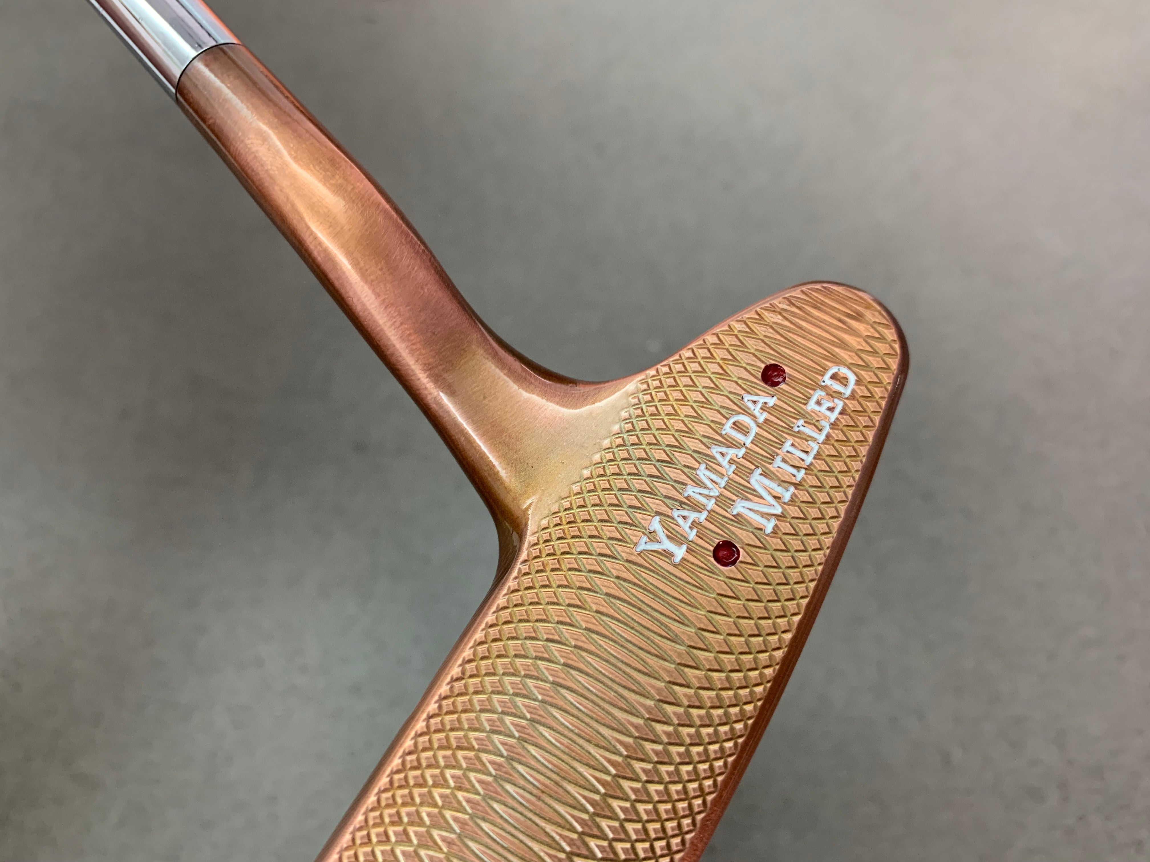 Yamada Golf Samurai Burnt Copper Handmade Putter Shafted