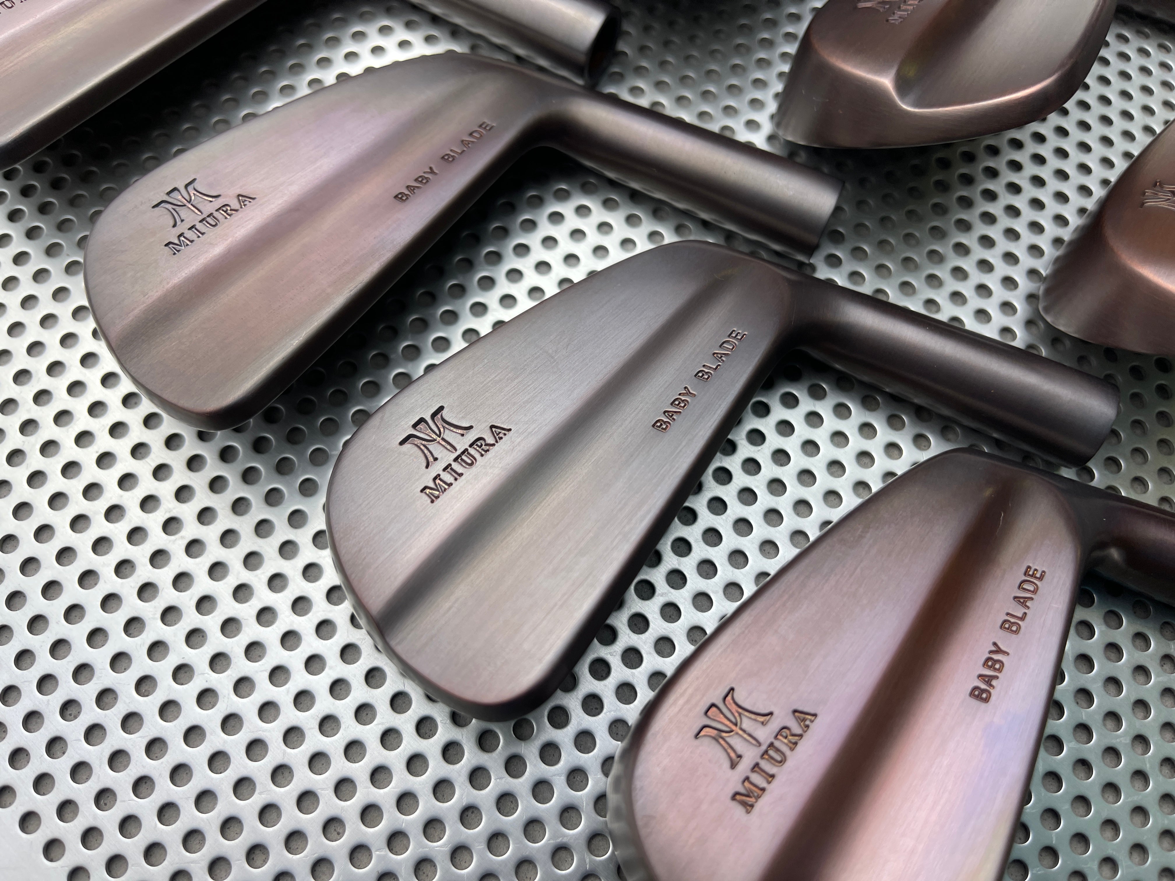 Miura Golf Irons Baby Blades 2.0 in Black Copper 3 to P