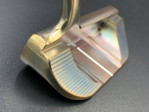Yamada Golf Shogun Burnt Copper Handmade Putter Head Only - torque golf