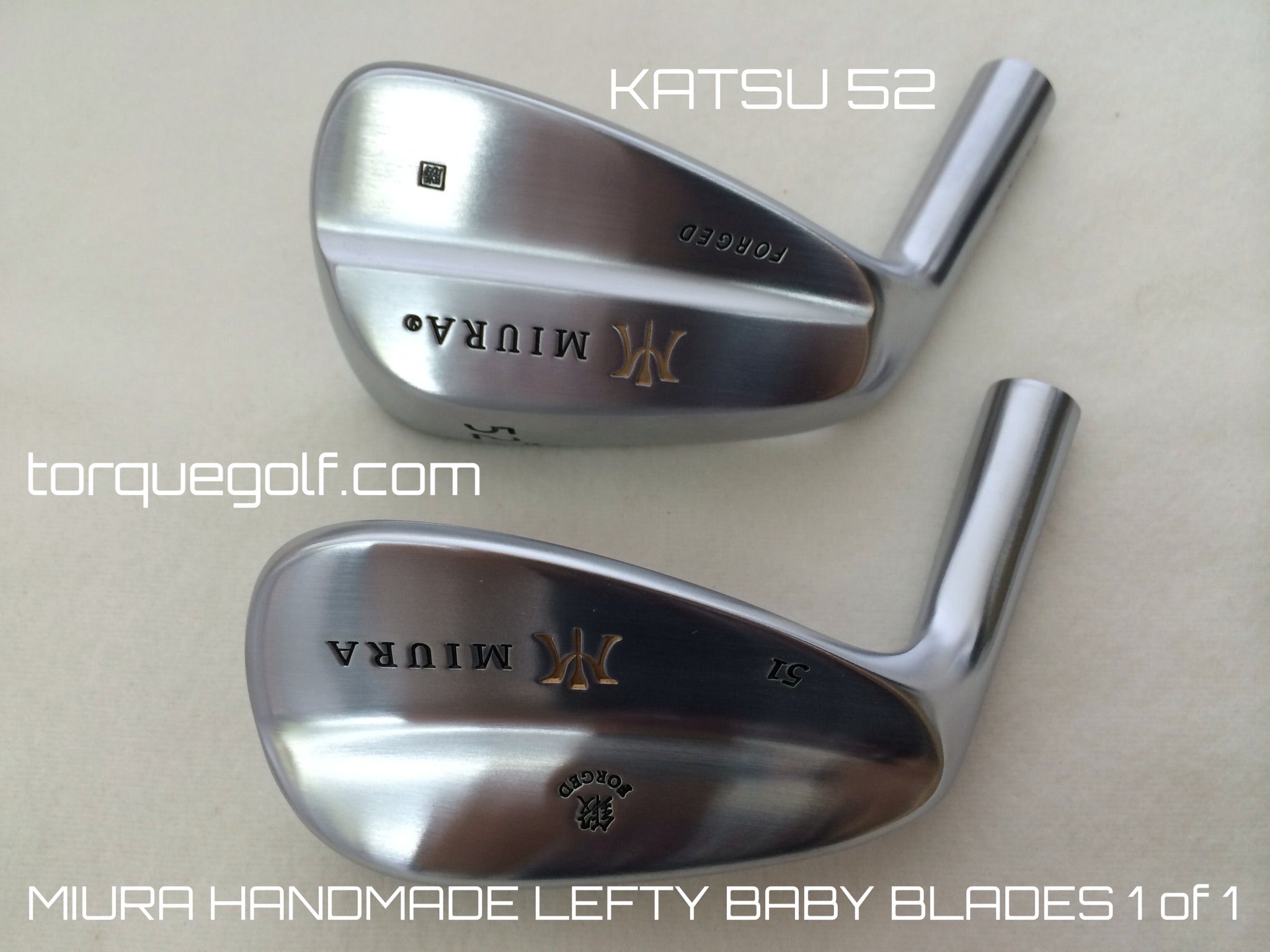 Miura Golf Katsuhiro Lefty Baby Blades 3 to P with Special 52 and 56