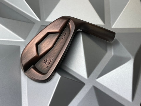 Miura Golf Irons TC-201 in Brushed Black Copper
