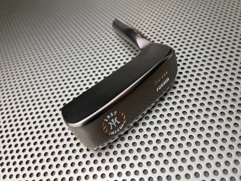 Miura Golf Putter KM-008 Smoked with Gold White Paint Fill