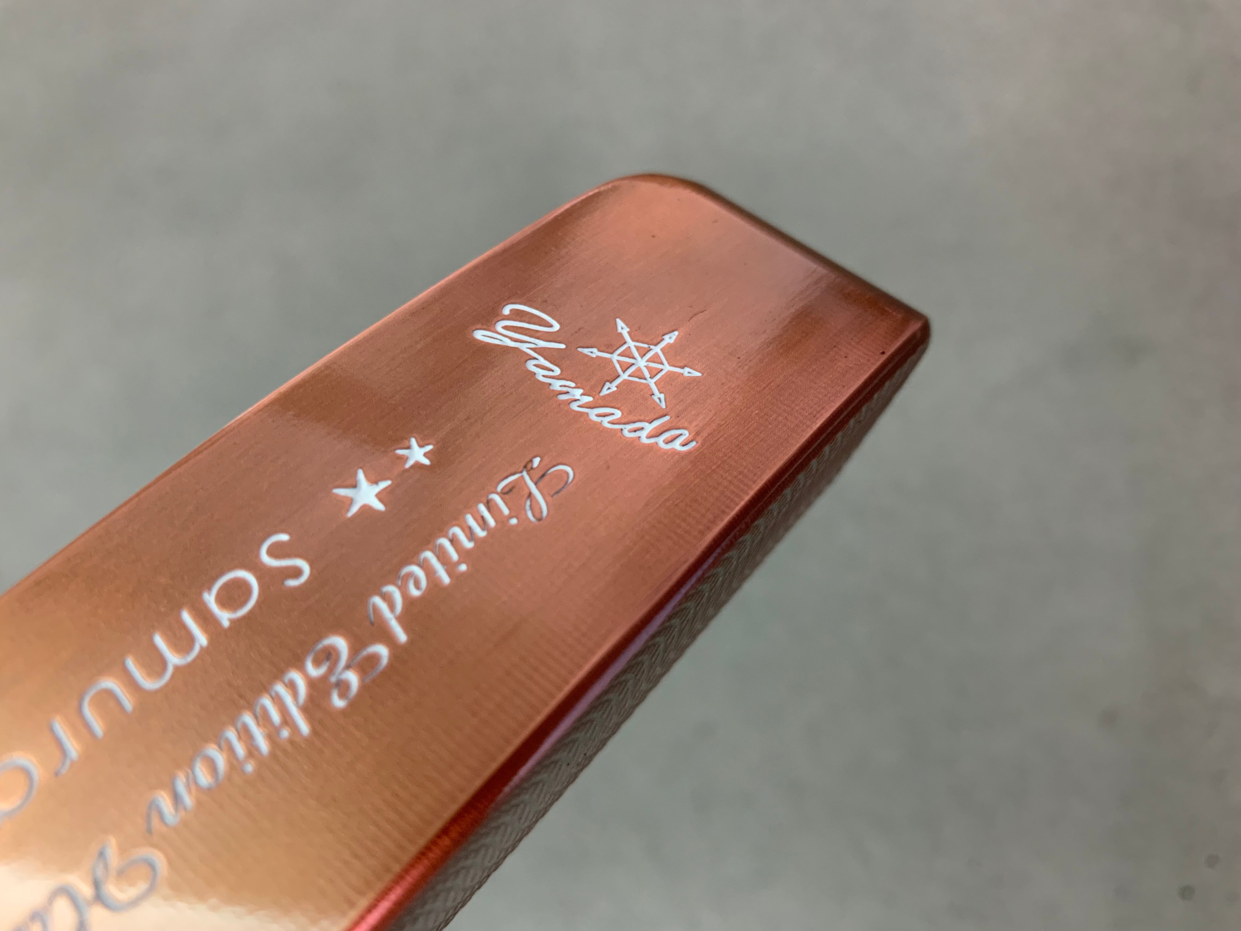 Yamada Golf Samurai Burnt Copper Handmade Putter Shafted