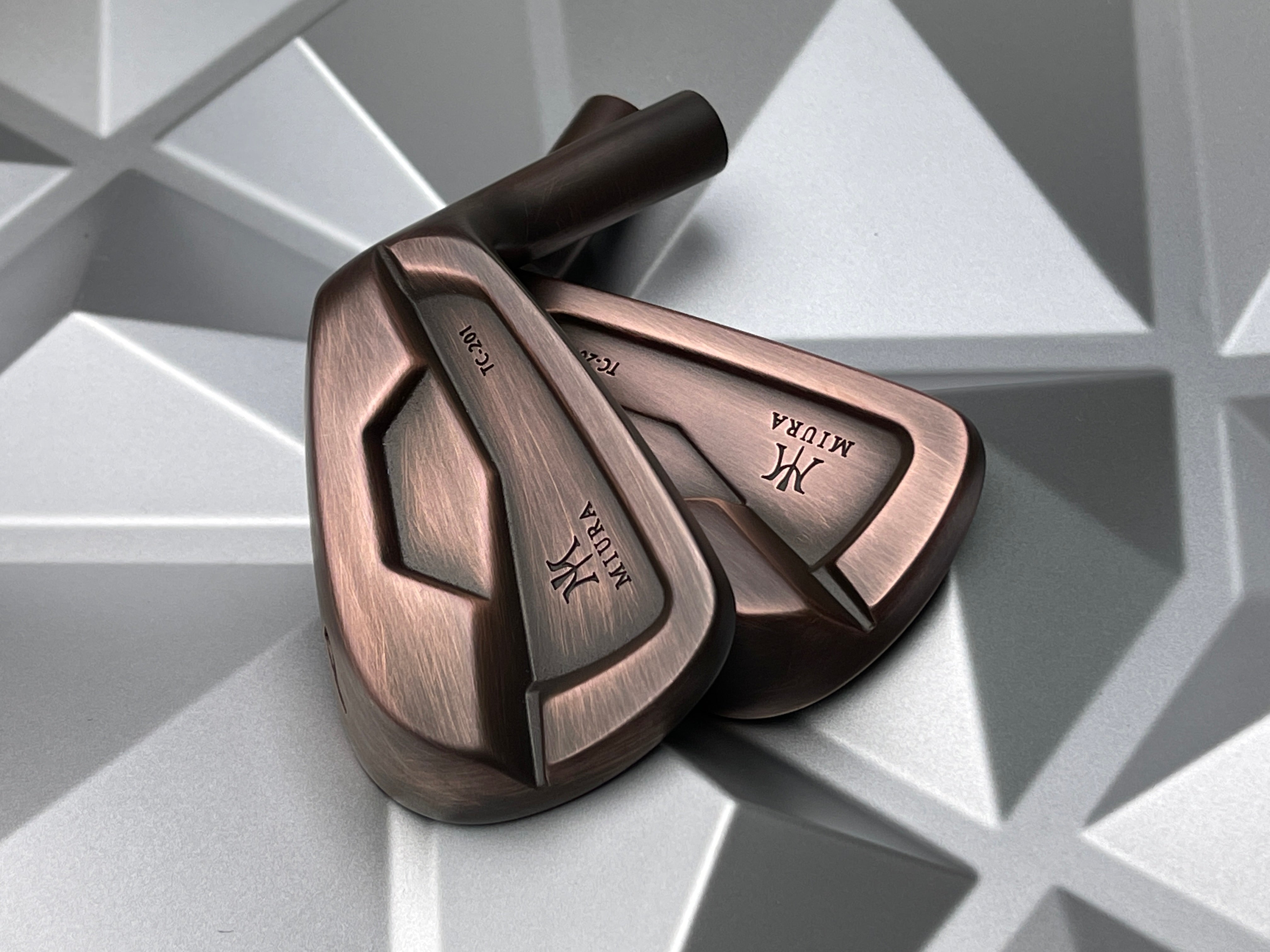 Miura Golf Irons TC-201 in Brushed Black Copper