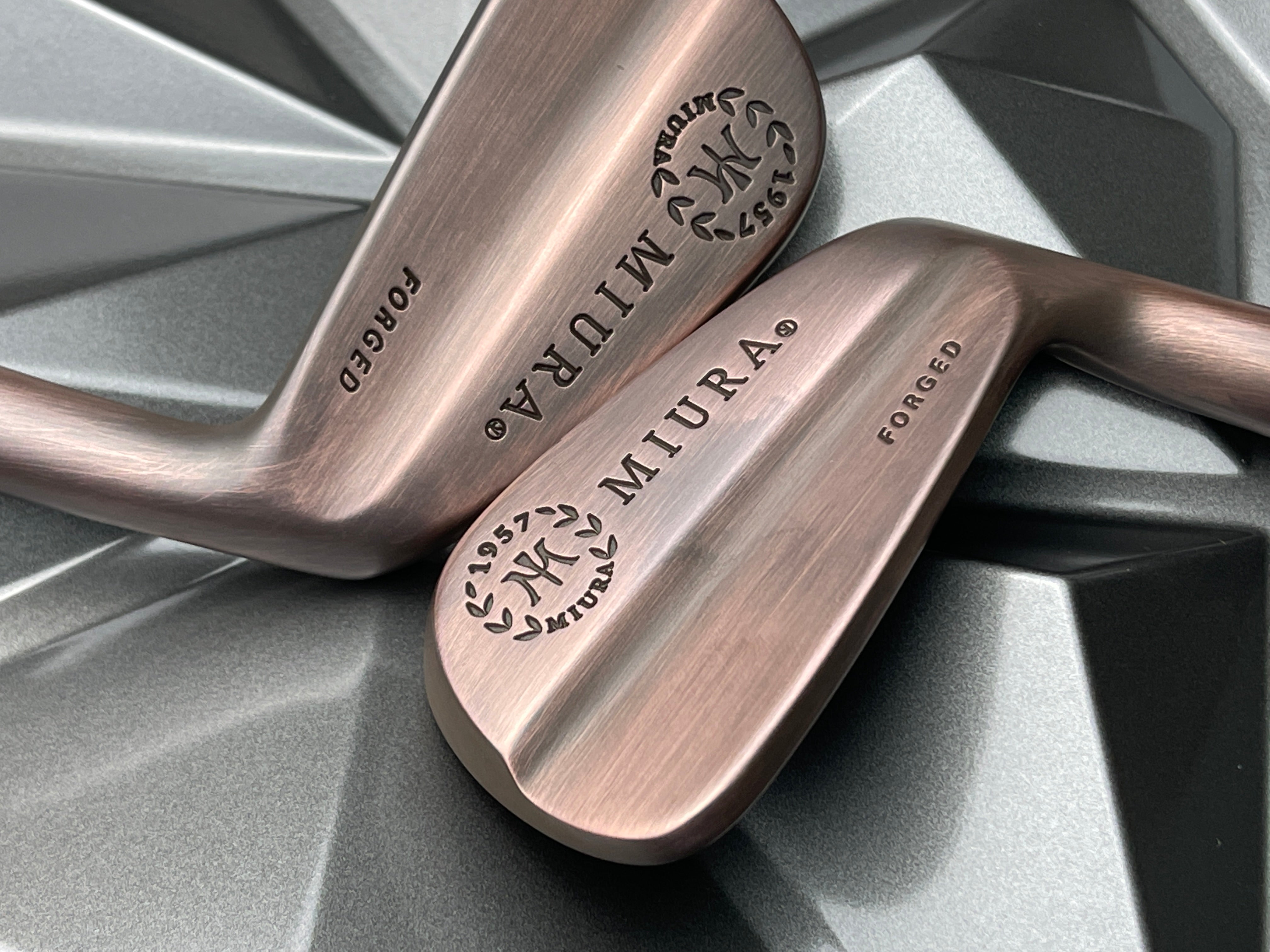 Miura Golf Irons Series 1957 Baby Blades Brushed as s Black Copper