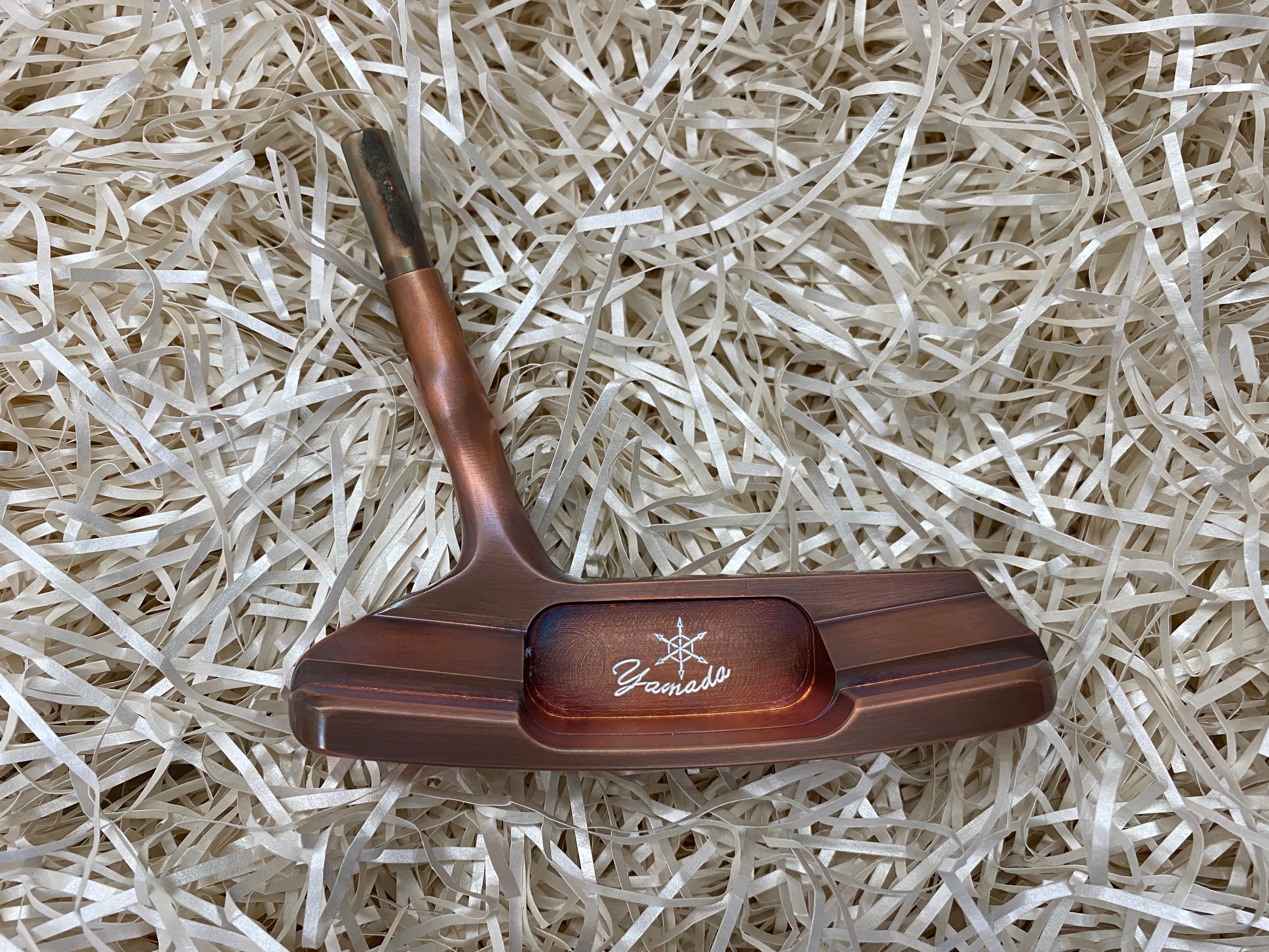 Yamada Golf Imperial Burnt Copper Sight Dot Handmade Putter Head Only