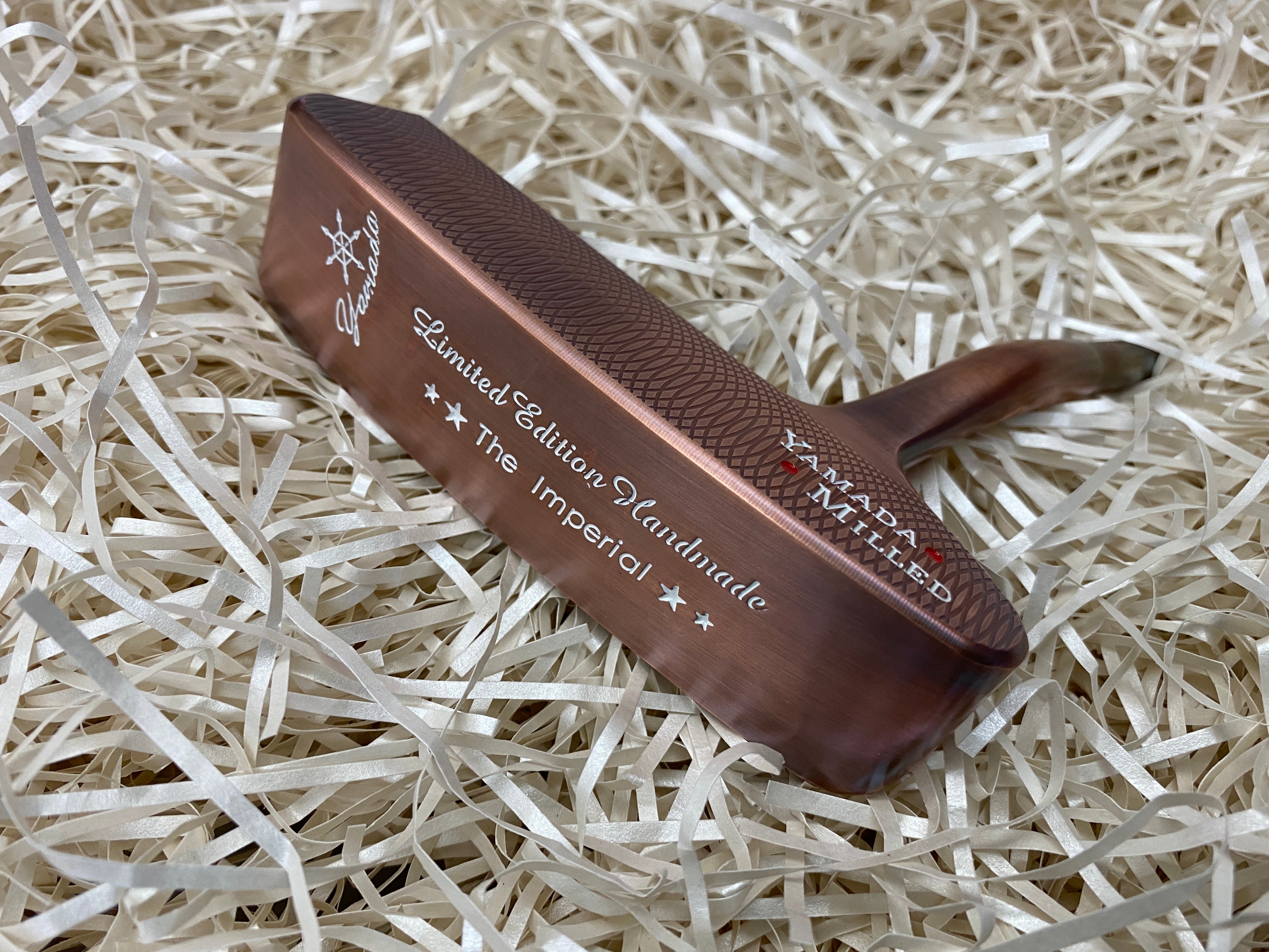 Yamada Golf Imperial Burnt Copper Sight Dot Handmade Putter Head Only