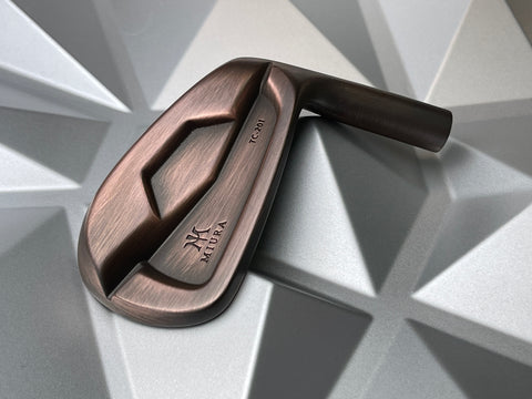 Miura Golf Irons TC-201 in Brushed Black Copper