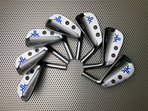 KYOEI Golf Iron Dual Weighted Pearl Blue and Gradient Logo Paint Fill